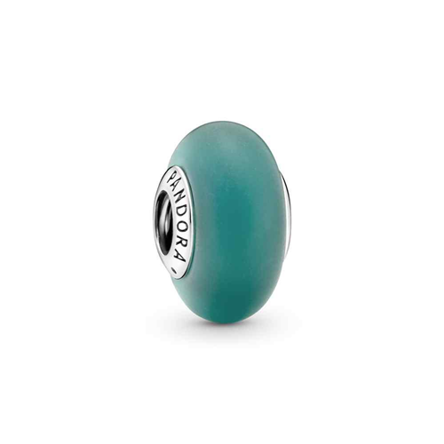 Matte Green Murano Glass Charm