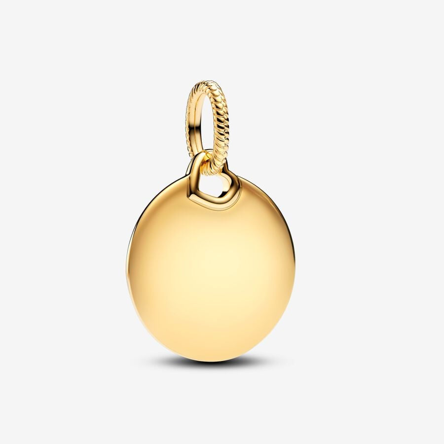 Engravable Round Tag Dangle Charm