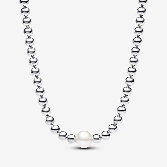 Treated Freshwater Cultured Pearl Beads Collier Necklace