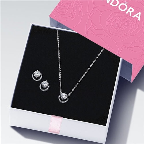 Sparkling Round Cut Jewelry Set