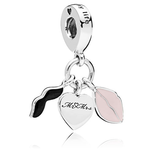 Love Couple Mr & Mrs Dangle Charm