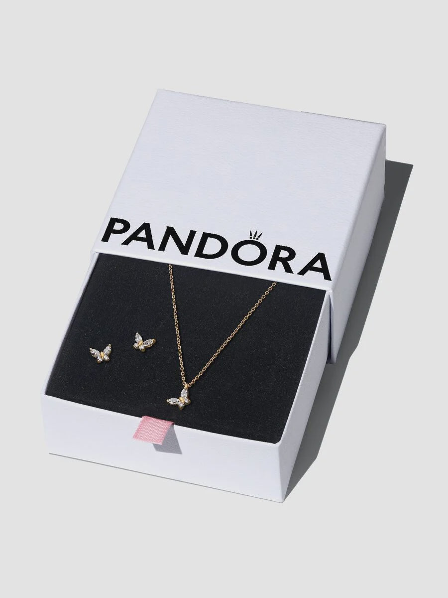Golden Butterfly Jewelry Gift Set