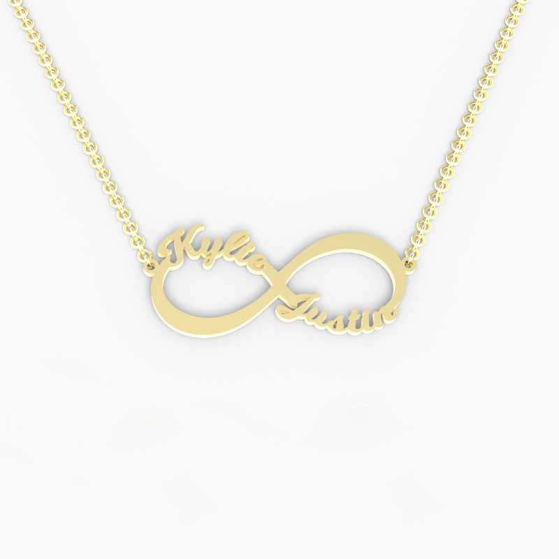 Infinity Name Tag Necklace