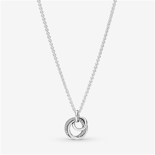 Family Always Encircled Pendant Necklace