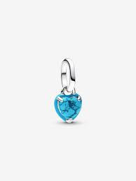 Turquoise-coloured Heart Mini Dangle Charm