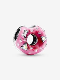 Sparkling Sprinkled Donut Charm