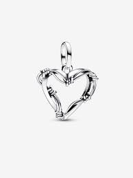 Pandora ME Wire Heart Medallion Charm