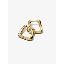 Twisted Triangle Small Hoop Earrings