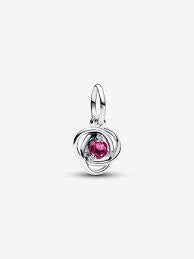 Pink Eternity Circle Dangle Charm