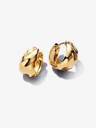 Rippled Hoop Earrings