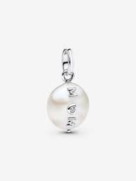 Treated Freshwater Cultured Baroque Pearl Mum Dangle Charm