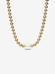 Treated Freshwater Cultured Pearl & Beads Collier Necklace