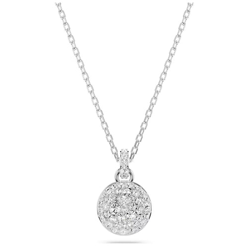 Meteora pendant White, Rhodium plated