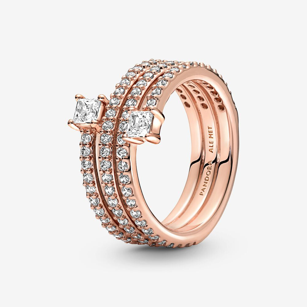 Triple Spiral Ring