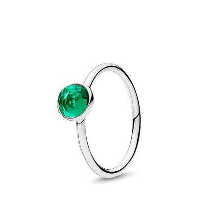 May Droplet Birthstone Ring