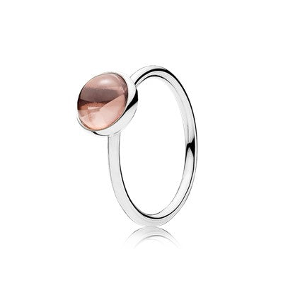 Pink Poetic Droplet Ring