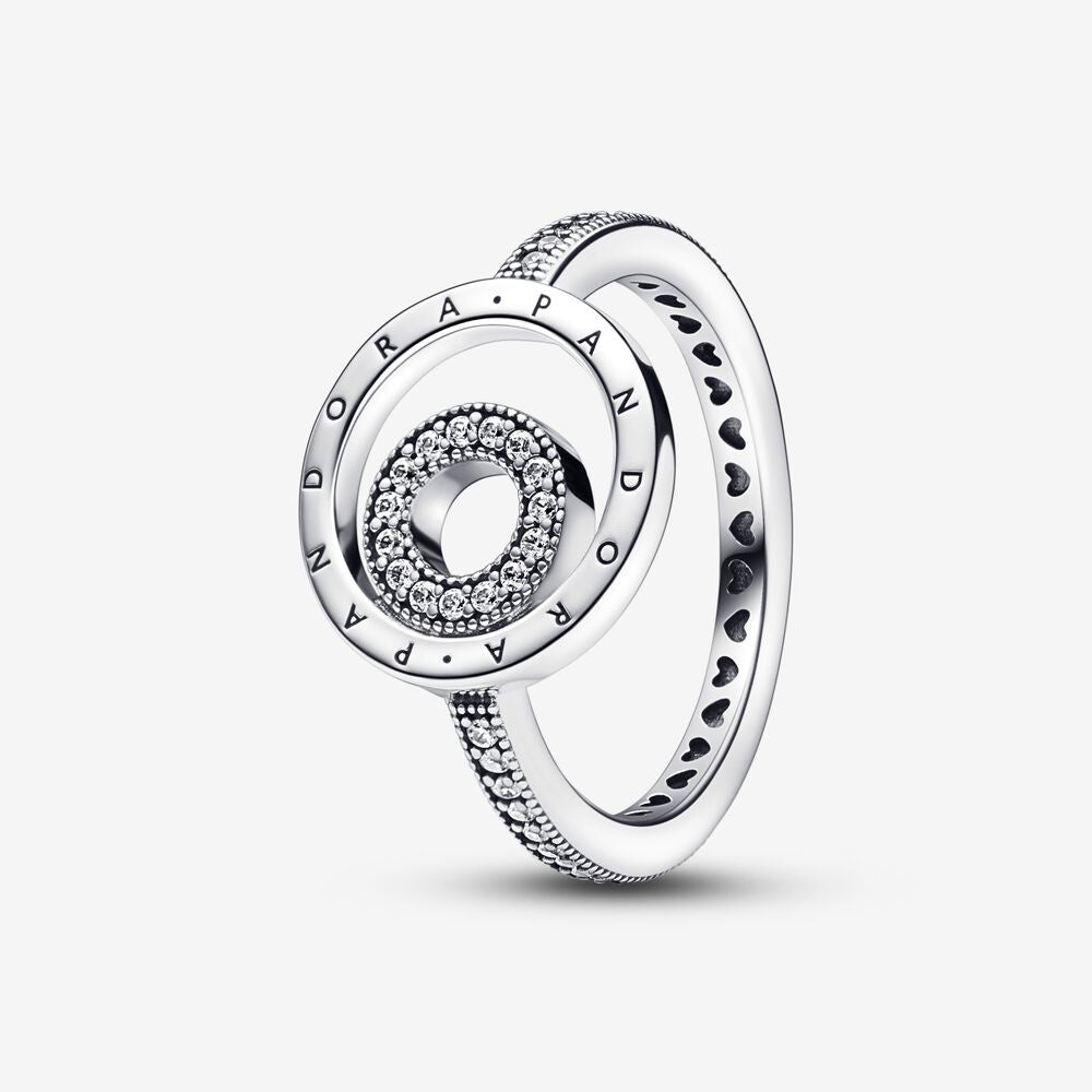 Pandora Signature Logo Circles Pave Ring