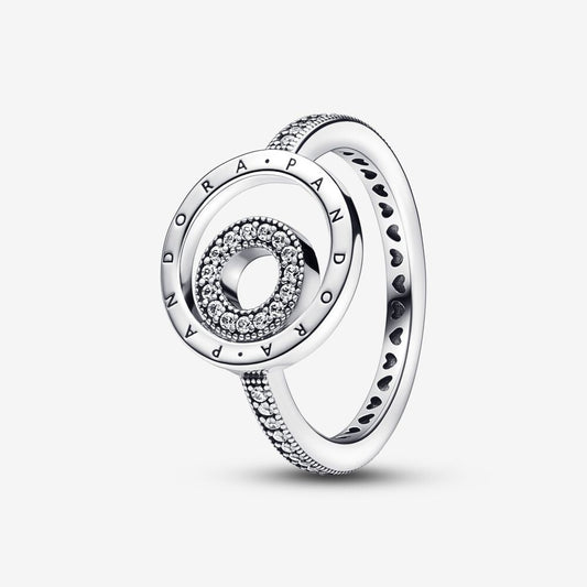 Pandora Signature Logo Circles Pave Ring