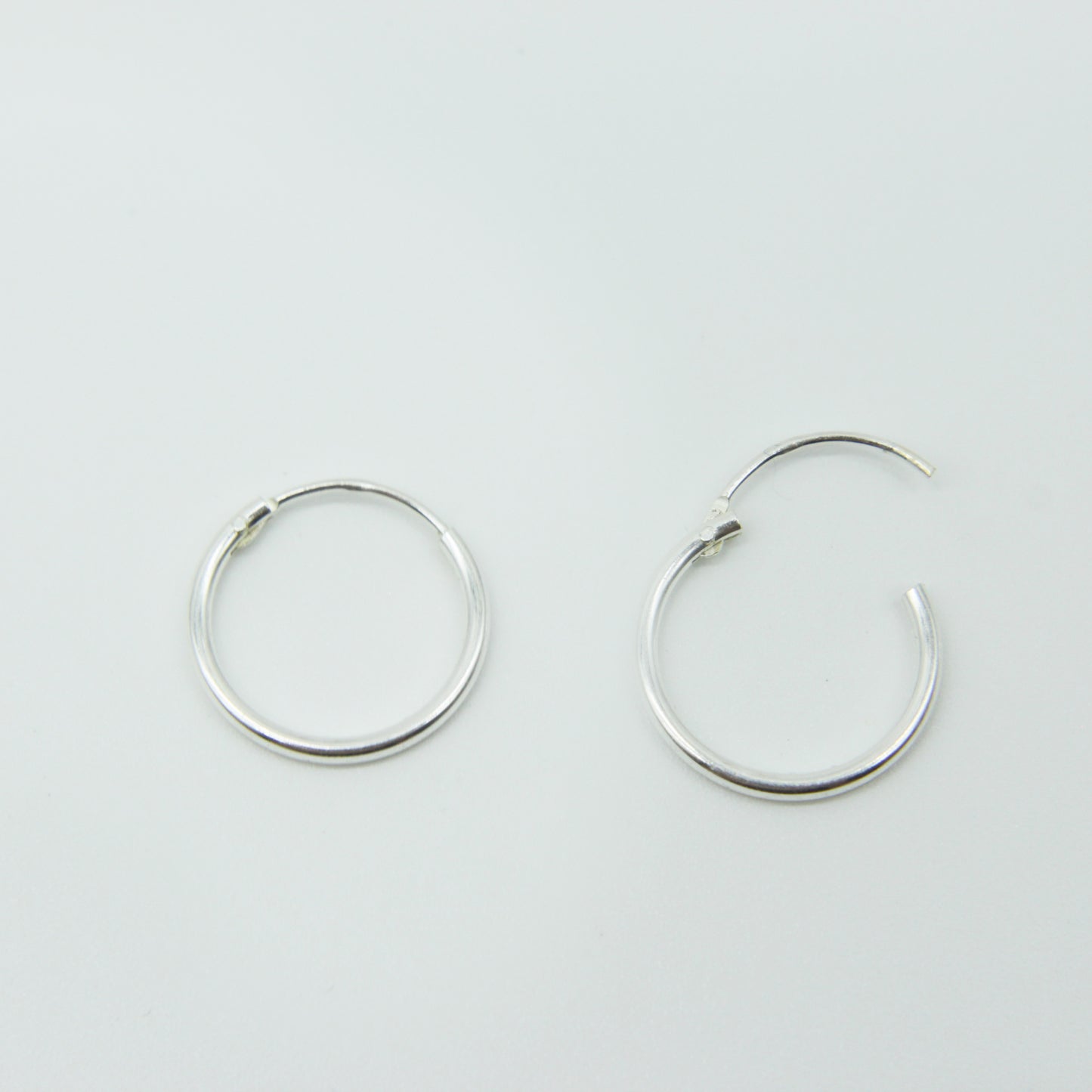 Simple Hoops in Sterling Silver