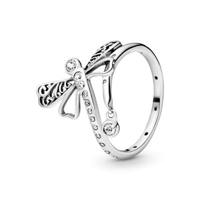 Shimmering Dragonfly Ring
