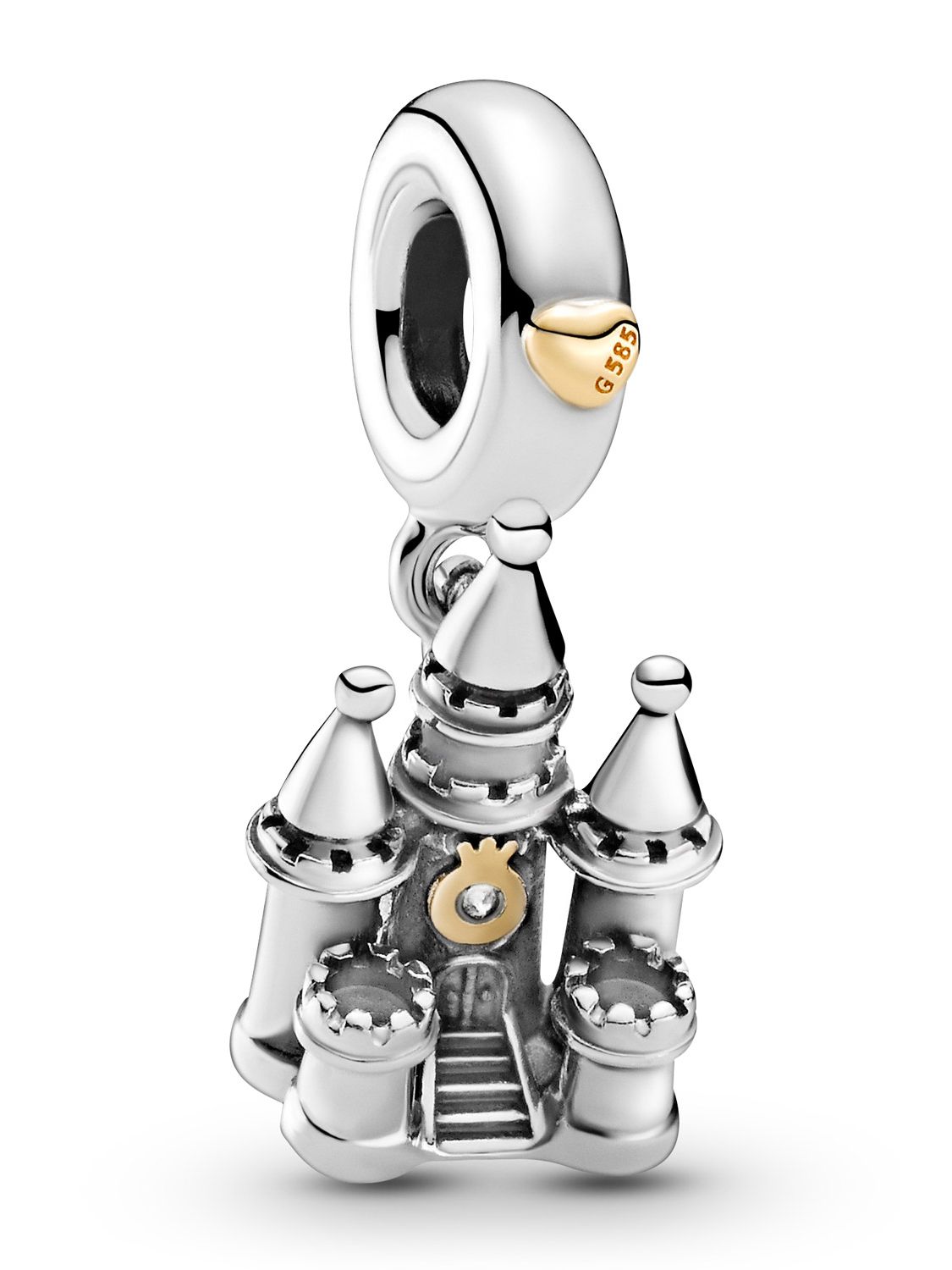 Two-tone Castle Dangle Charm