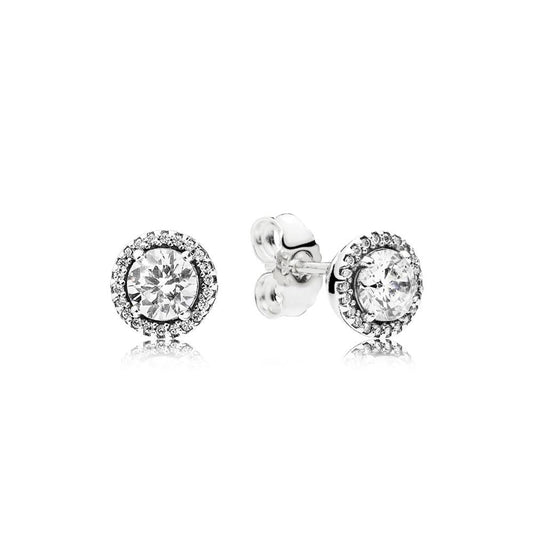 Round Sparkle Stud Earring