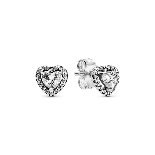 Elevated Heart Stud Earring