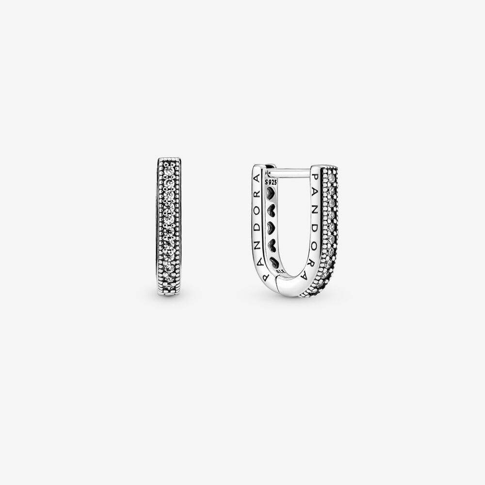 Pandora U-shaped Hoop Earrings