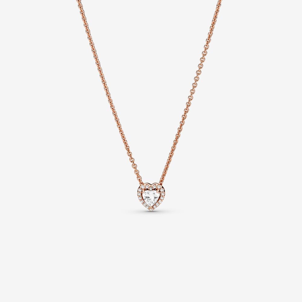 Sparkling Heart Collier Necklace