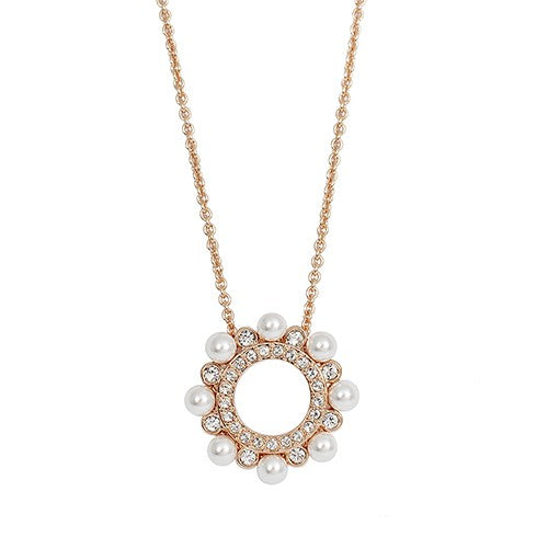 Swarovski Major Pendant, White, Rose Gold Plating
