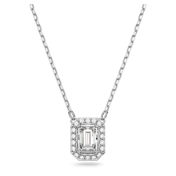 Swarovski Millenia necklace, White, Rhodium Plated