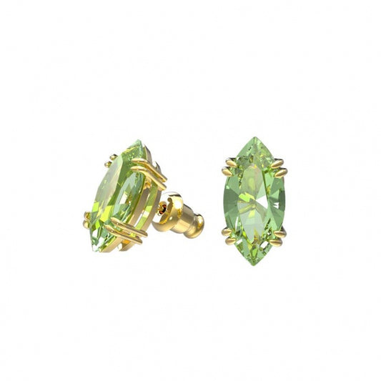 Swarovski Gema | Stud Earrings | Gold-Tone Plated | Green