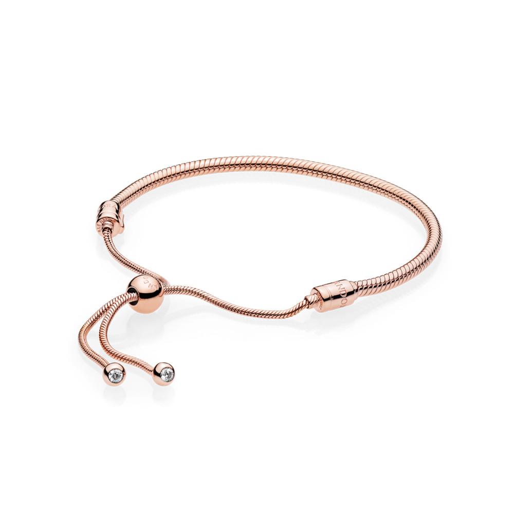 Pandora Rose Moments Snake Chain Slider Bracelet