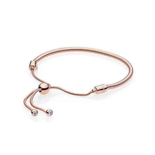 Pandora Rose Moments Snake Chain Slider Bracelet