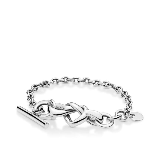 Knotted Heart Sliding Bracelet