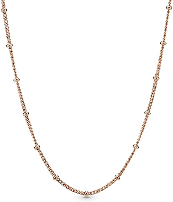 Rose Beaded Chain Necklace