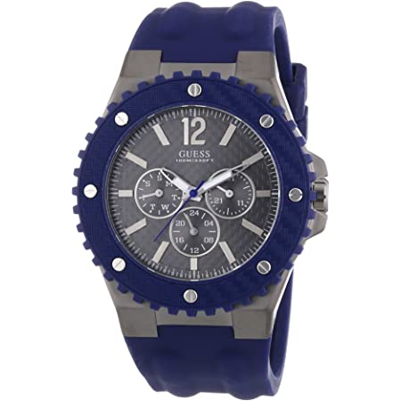 Guess 46MM Blue Silicone W11619G2