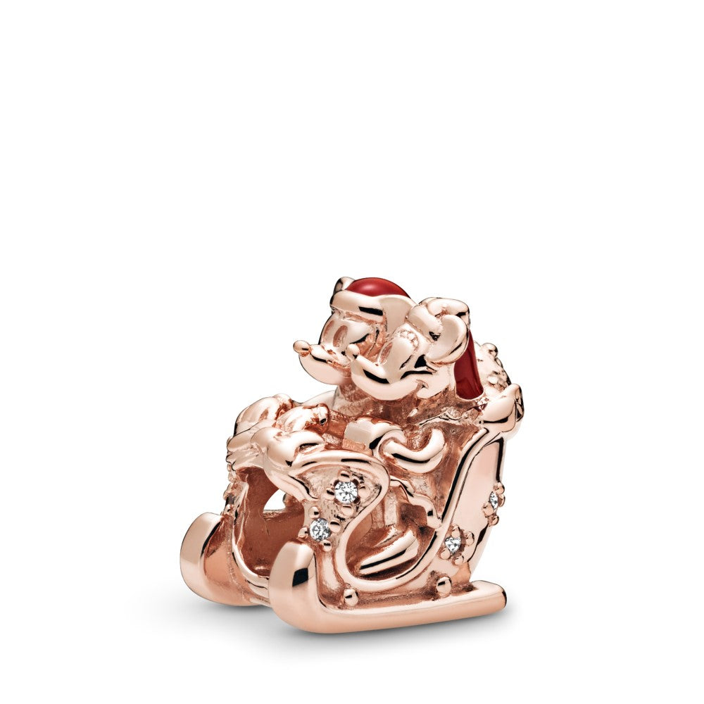 Disney Minnie and Mickey Christmas Sleigh Charm