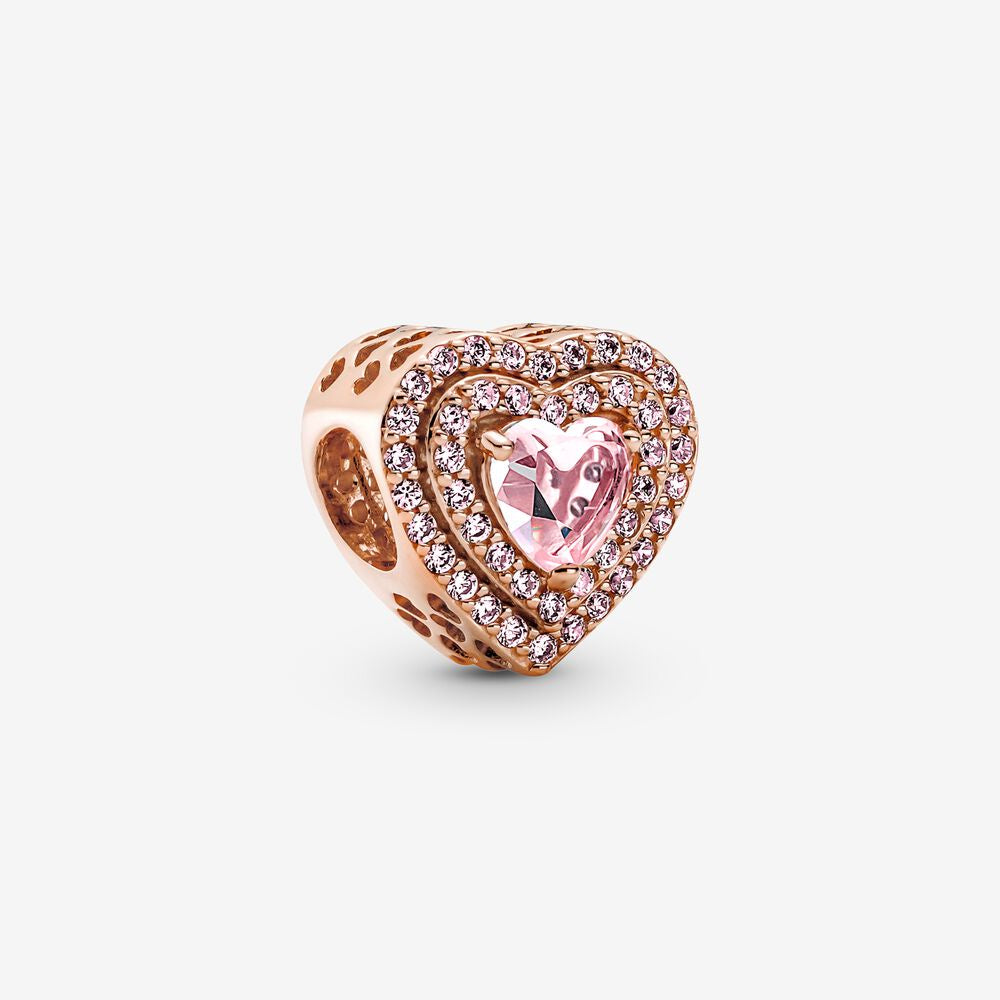 Sparkling Levelled Heart Charm