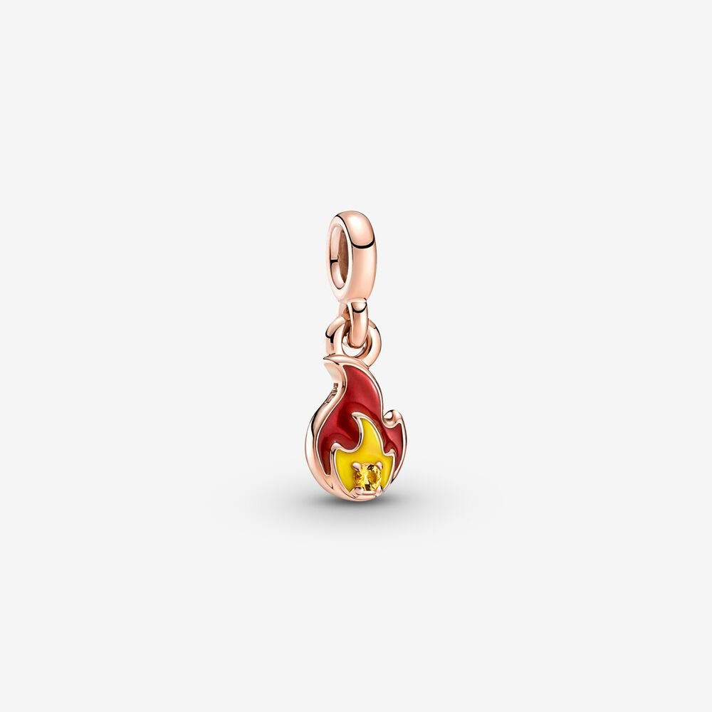 Pandora ME Burning Flame Mini Dangle