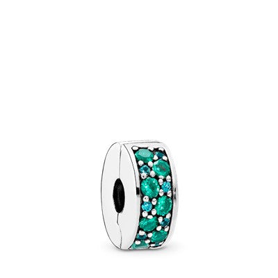 Teal Mosaic Shining Elegance Spacer Clip