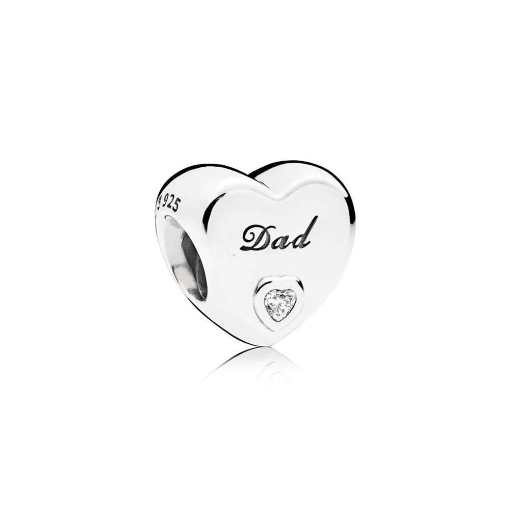 Dad Heart Charm