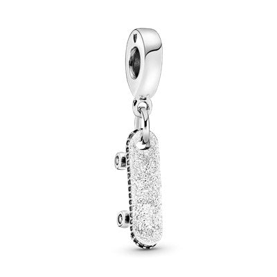 Sparkling Skateboard Dangle Charm