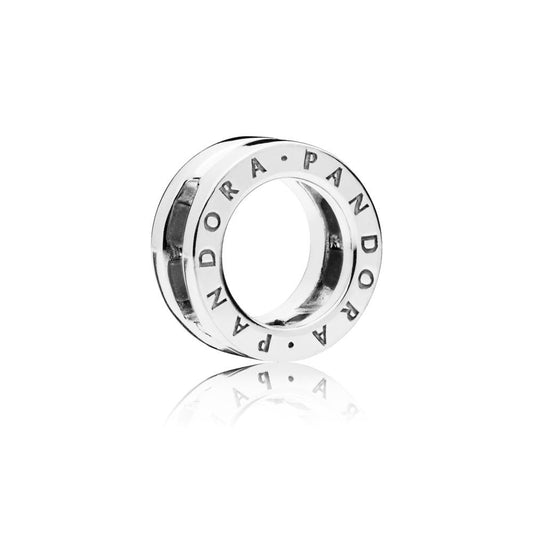 Silver Reflexions Logo Circle Clip Charm