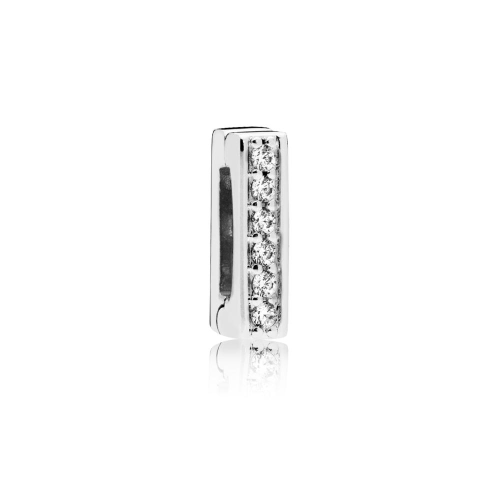 Silver Reflexions Sparkling Clip Charm