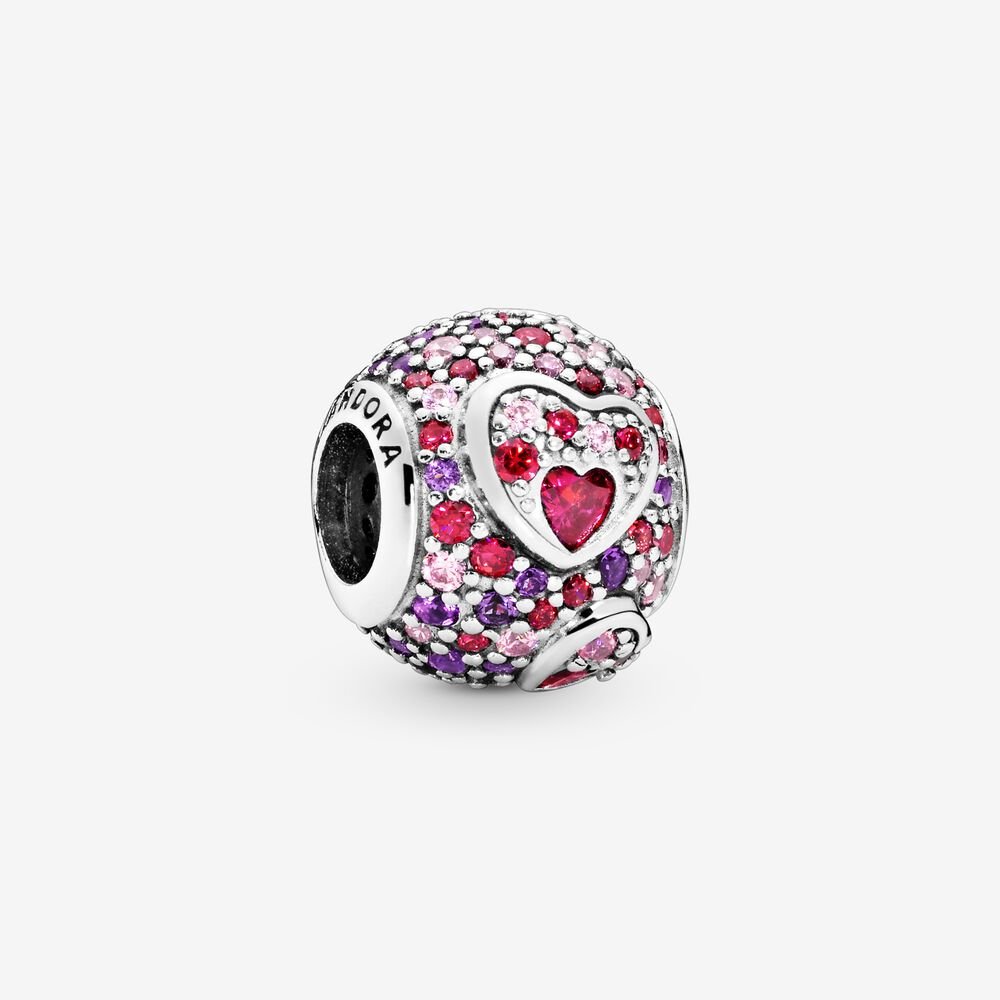 Asymmetrical Hearts of Love Charm