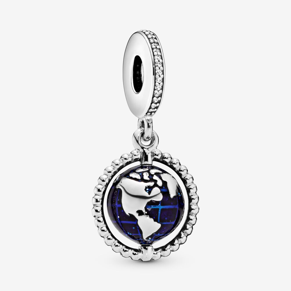 Spinning Globe Dangle Charm