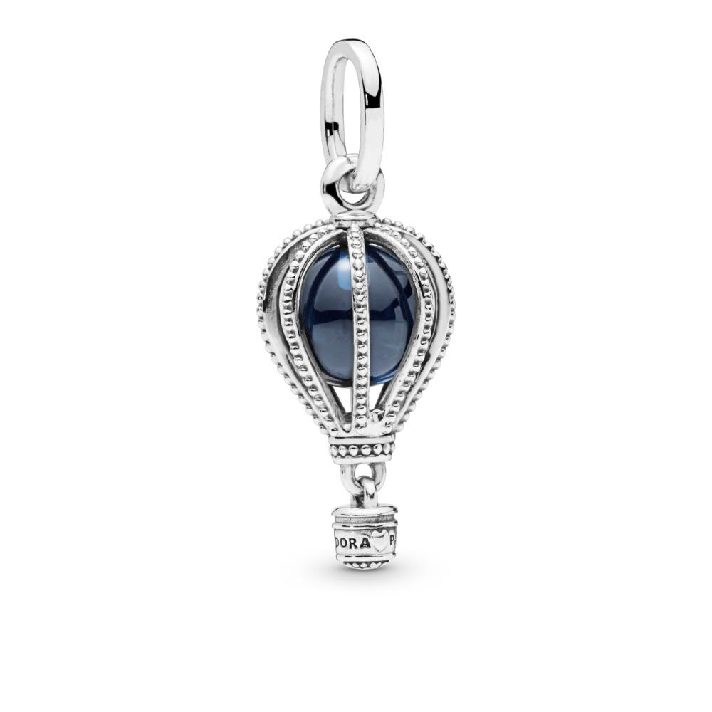 Blue Hot Air Balloon Travel Charm
