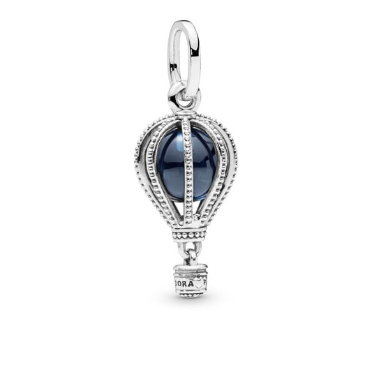 Blue Hot Air Balloon Travel Charm