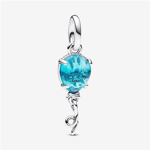 Pandora Blue Murano Glass Balloon Dangle Charm